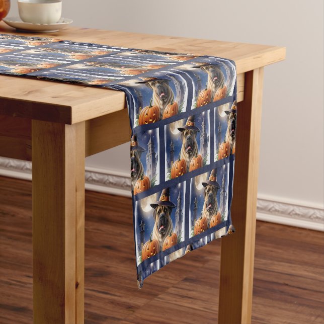 Mastiff English Mastiffs Christmas fireplace Short Table Runner (In Situ)