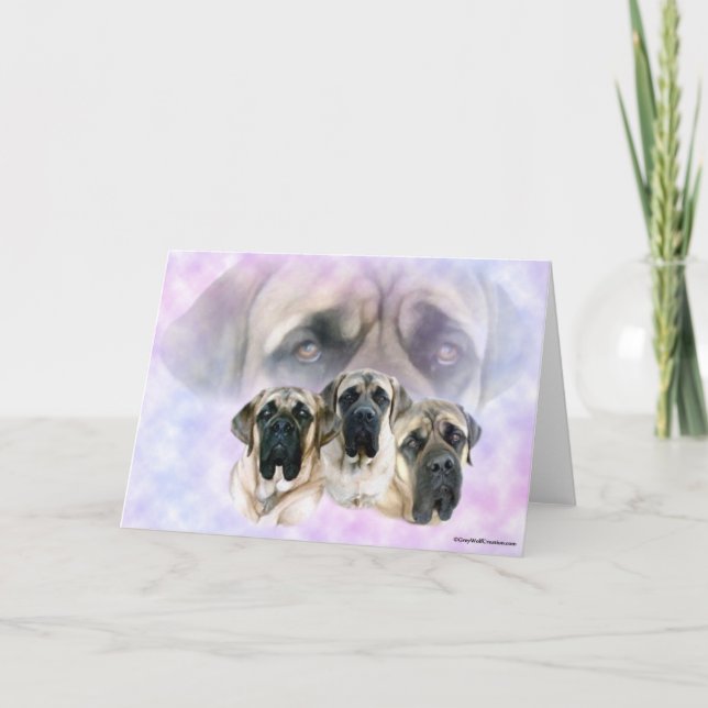 Mastiff Eyes of Love Card (Front)