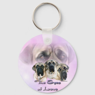 Mastiff Eyes of Love Keychain