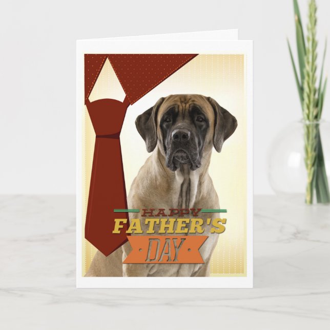 Mastiff Father's Day Card (Front)