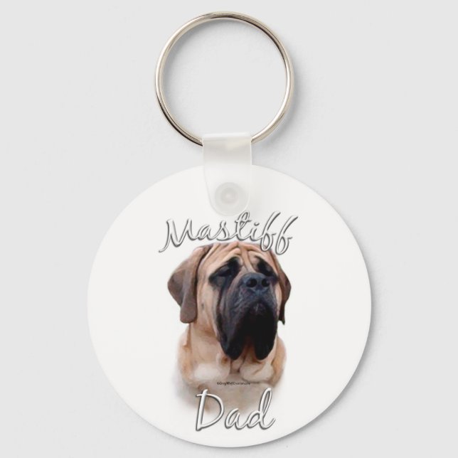 Mastiff (fawn) Dad 2 Key Ring (Front)