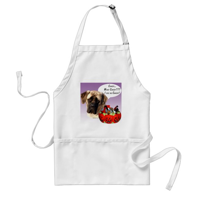 Mastiff (fawn) Halloween Candy Standard Apron (Front)