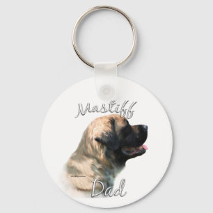 Mastiff (fluffy) Dad 2 Key Ring