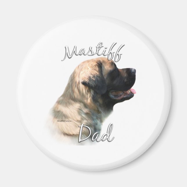 Mastiff (fluffy) Dad 2 Magnet (Front)
