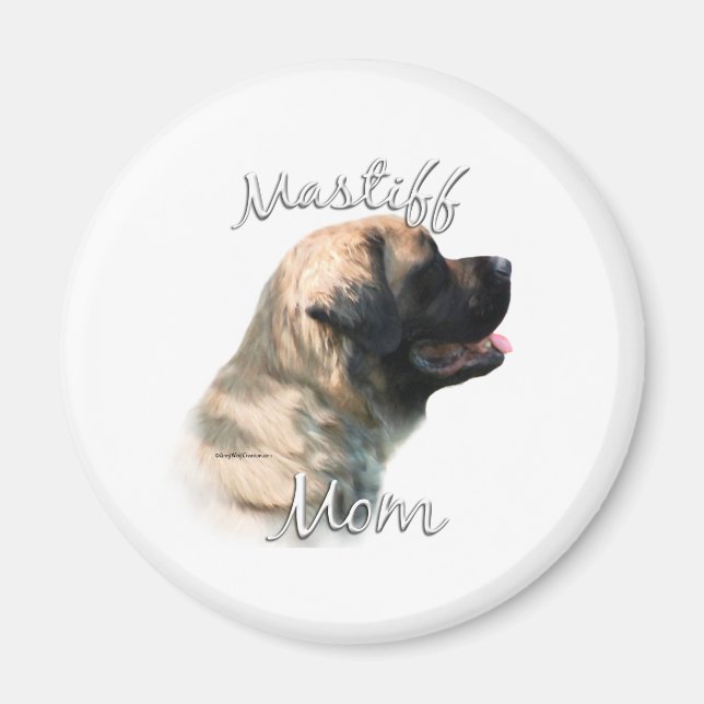 Mastiff (fluffy) Mum 2 Magnet (Front)