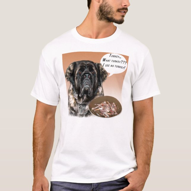 Mastiff (fluffy) Turkey T-Shirt (Front)