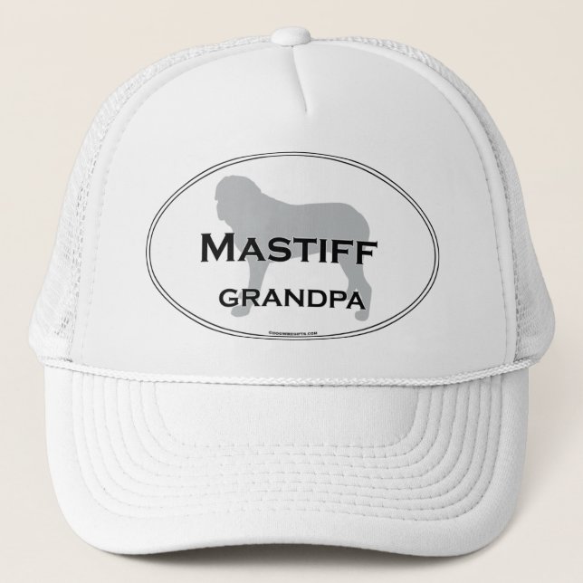 Mastiff Grandpa Trucker Hat (Front)