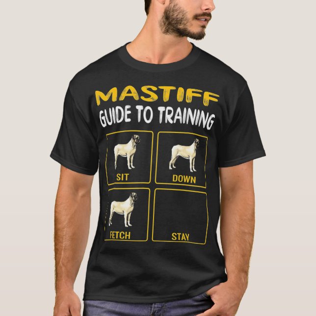 Mastiff Guide To Training Dog Obedience T-Shirt (Front)