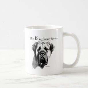 Mastiff Happy Face Coffee Mug