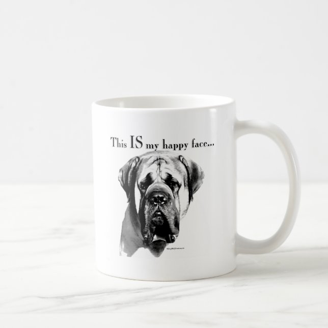 Mastiff Happy Face Coffee Mug (Right)