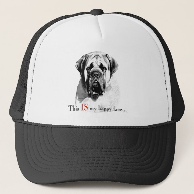 Mastiff Happy Face Hat (Front)