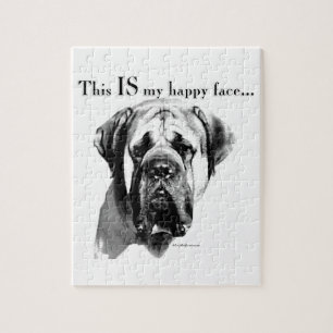 Mastiff Happy Face Jigsaw Puzzle