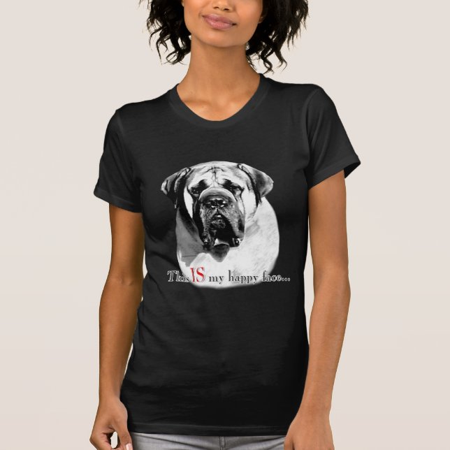 Mastiff Happy Face T-Shirt (Front)