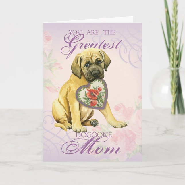 Mastiff Hearts Mum Card (Front)