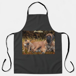 Mastiff mit französischer Bulldogge  Apron