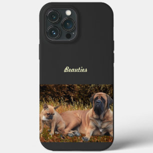 Mastiff mit französischer Bulldogge  iPhone 13 Pro Max Case