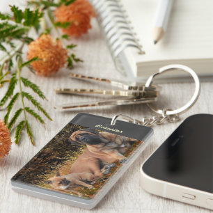 Mastiff mit französischer Bulldogge  Key Ring