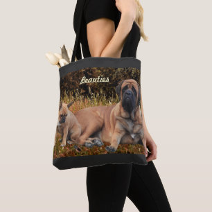 Mastiff mit französischer Bulldogge  Tote Bag