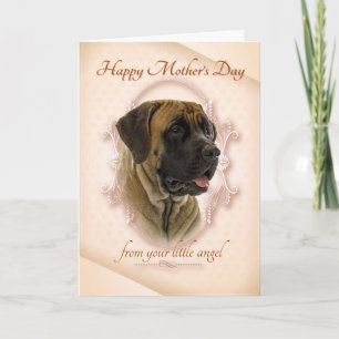 Mastiff Mother's Day Card