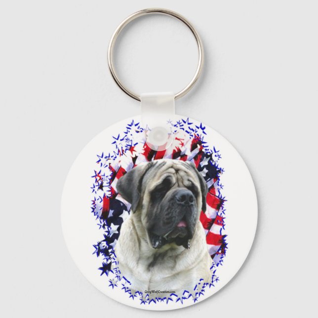 Mastiff Patriot 1 Key Ring (Front)