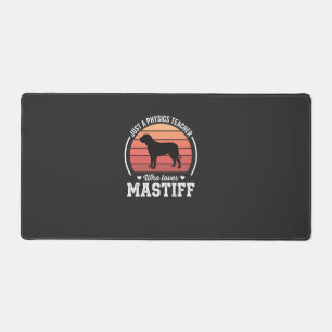 Mastiff Physics Teacher Dog Lover Desk Mat