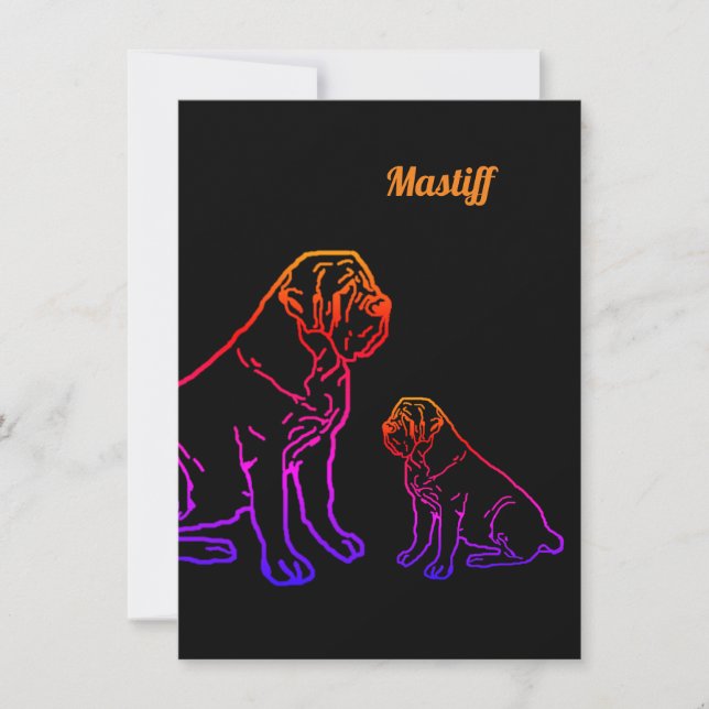 Mastiff Pilou Invitation (Front)