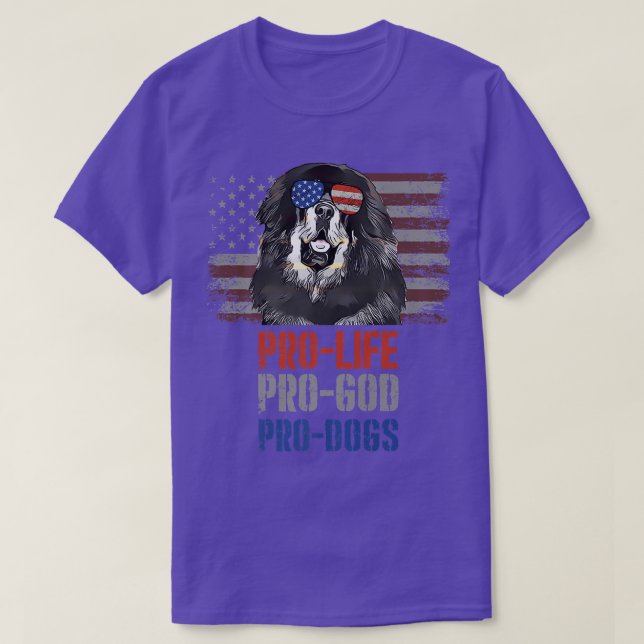 Mastiff Pro Life Pro God Pro Dogs Premium  T-Shirt (Design Front)