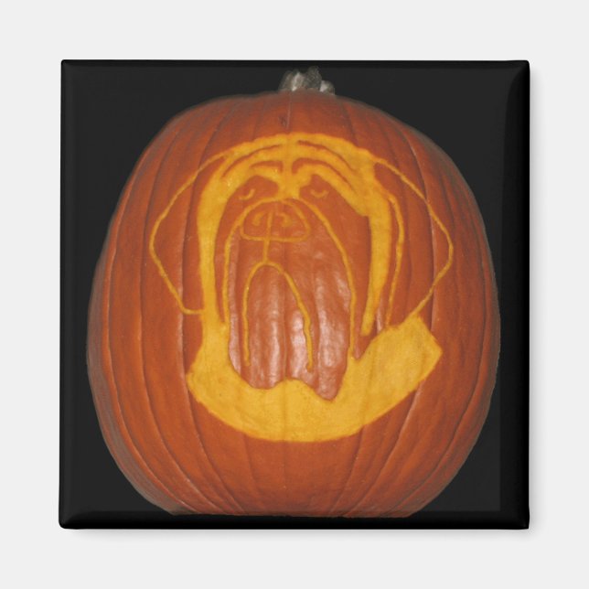 Mastiff Pumpkin Magnet (Front)