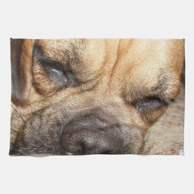 Mastiff Puppy Kitchen Towel (Horizontal)