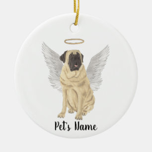 Mastiff Sympathy Memorial Ceramic Tree Decoration