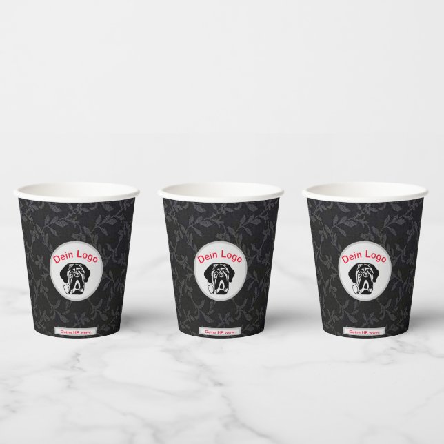 Mastiff Your Image your logo Molosser paper cup (Multi)