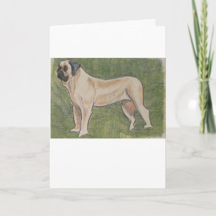 Mastiffe Dog Greeting Card