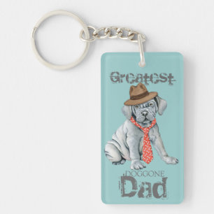 Mastino Dad Keychain
