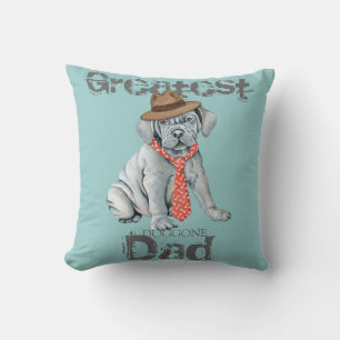 Mastino Dad Throw Pillow