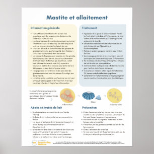 Mastitis in Breastfeeding Poster (French)