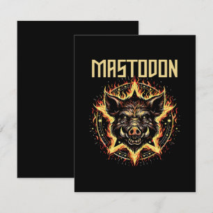 Mastodon Boar Fire Enclosure Card