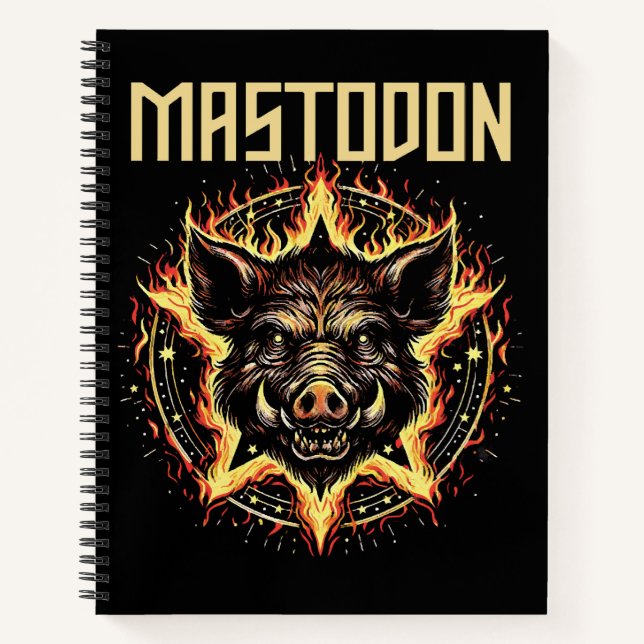 Mastodon Boar Fire Notebook (Front)