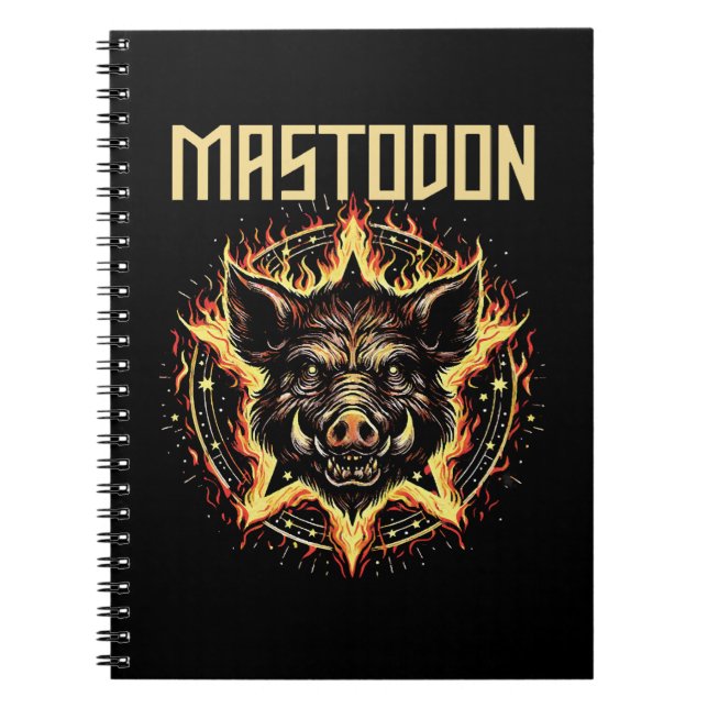 Mastodon Boar Fire Notebook (Front)