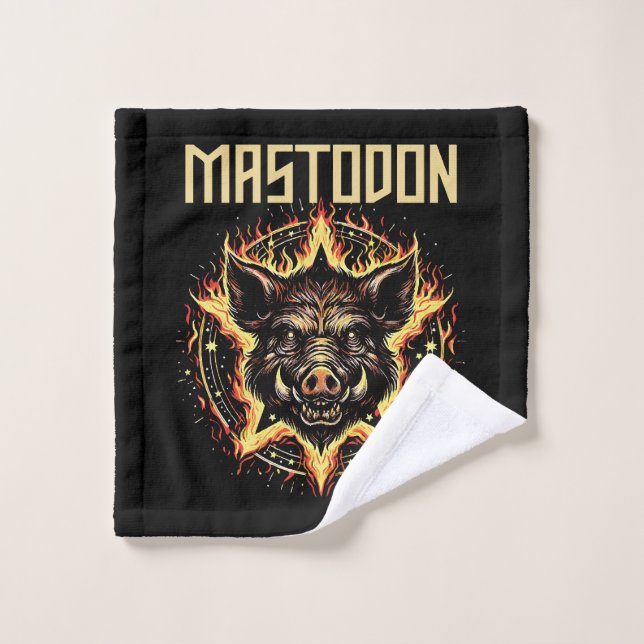 Mastodon Boar Fire Wash Cloth (Wash Cloth)