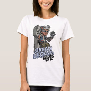 Mat Mauler Zombie Grappler Art T-Shirt