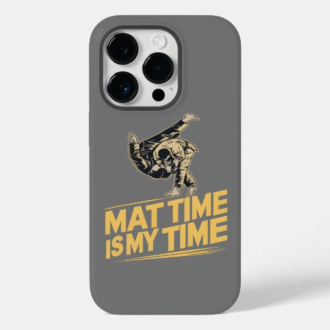 Mat Time is My Time Jiu Jitsu Mat Mastery BJJ Case-Mate iPhone Case (Back)