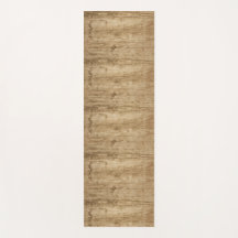 Mat with a wood pattern.