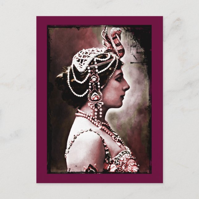 Mata Hari 1910 Postcard (Front)