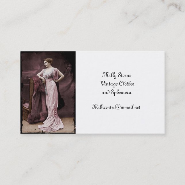Mata Hari at the Theatre Business Card (Front)