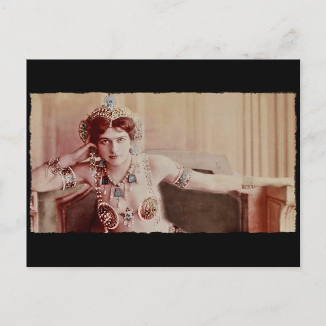 Mata Hari Harem Costume Postcard (Front)