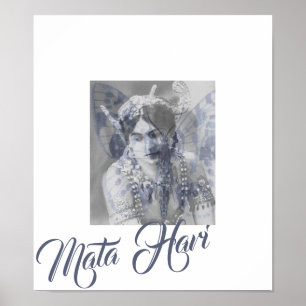 Mata Hari – Margaretha Geertruida – butterfly Poster