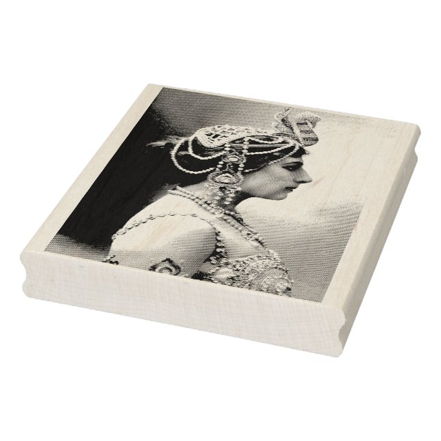Mata Hari Vintage Photograph Rubber Art Stamp (Stamp)