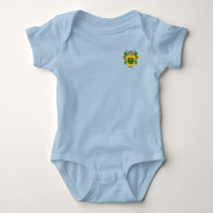 Mata Historical Shield with Helm and Mantle Baby Bodysuit