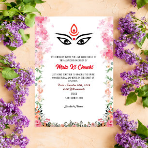 Mata Ki Chowki Goddess Durga Jagrata Invitation