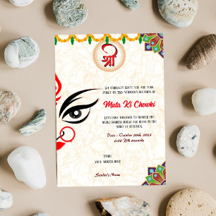 Mata Ki Chowki Goddess Durga Jagrata Invitation